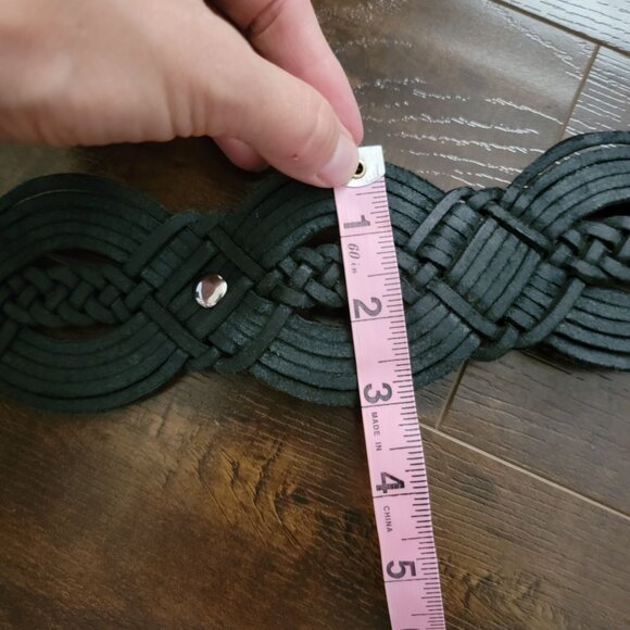 Anthropologie Z&L Camilla Belt Womens Braided Leather Vintage Boho Chic Western main image 6